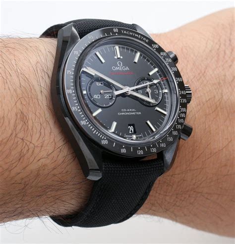 omega speedmaster chronograph quartz dark side of the moon replica|omega chronograph.